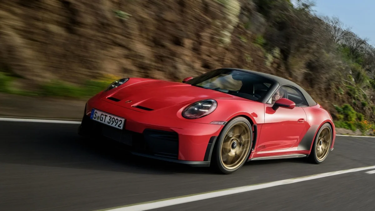 Porsche has made a convertible GT3 for the first time. 510hp, manual only, carbon everywhere. Chris Harris says it drives like a coupe. He's right.